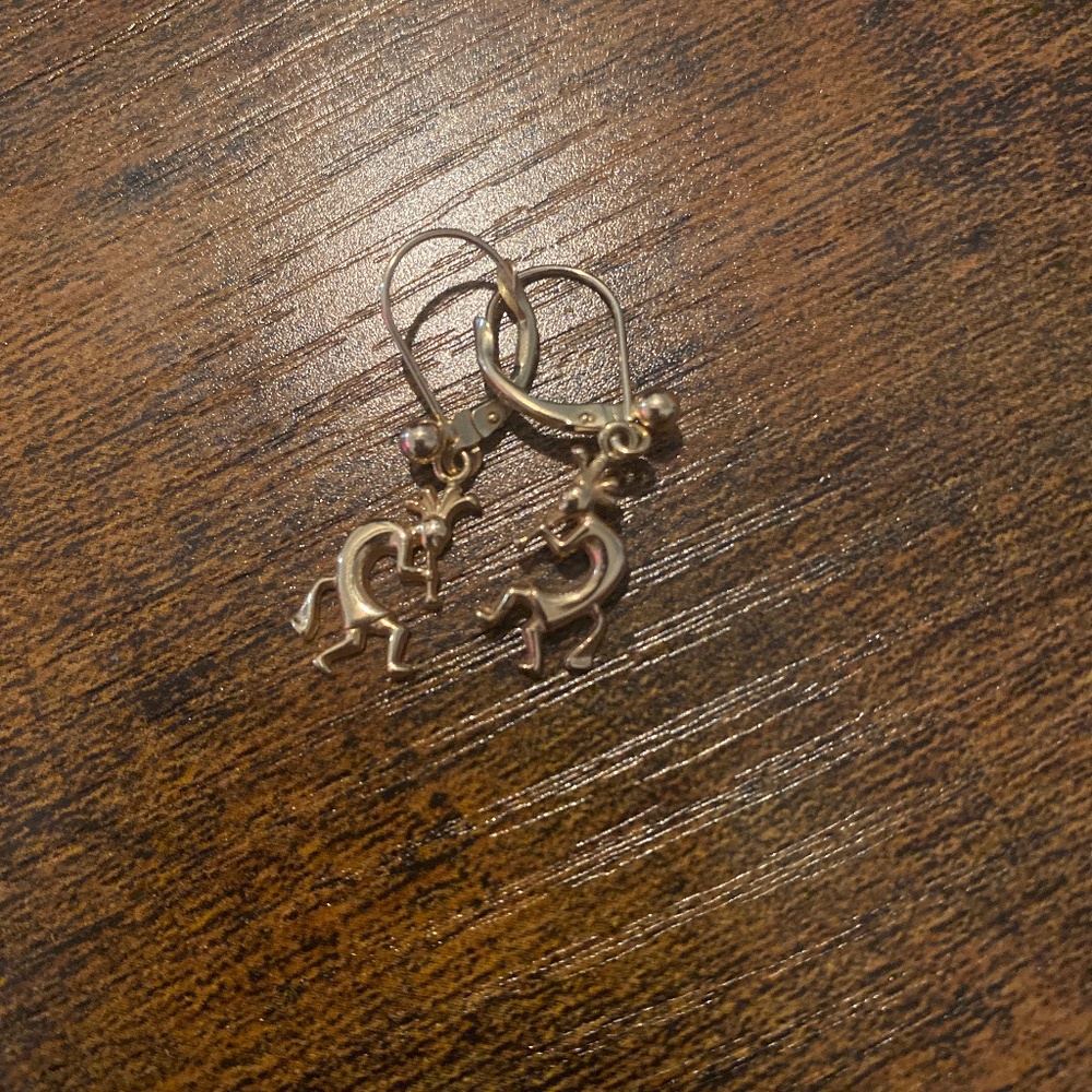 Kokopelli 14k earrings